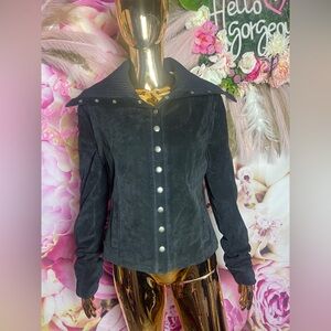 Co&Eddy Women's Black Suede Jacket